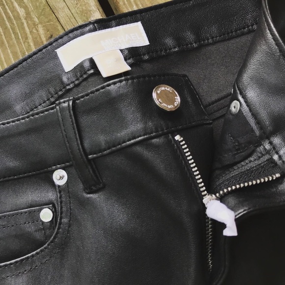 NWT $650 Michael Kors Genuine Lamb Leather Pants
